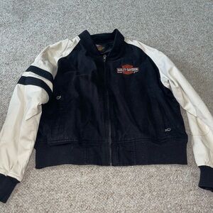 Harley-Davidson Black and White Jacket Vintage Collectors